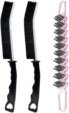 Crevice Cleaning Brush Set Grout Scrub Cleaning Tools 3 Pcs Black/Pink by TheHouseofCoshonwol