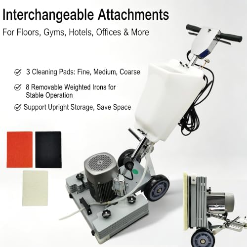 110V 1500W Square Commercial Floor Scrubber Buffer Polisher - Image 6