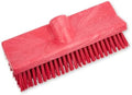 SPARTA 40423EC05 Plastic Floor Scrub Brush, Wall Brush, Equipment Brush with Nonabsorbent Bristles for Industrial Kitchens, Hospitals, Commercial Cleaning, 10 Inches, Red by SPARTA
