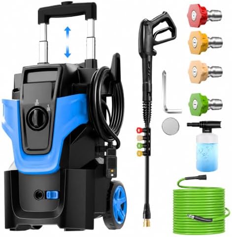 Heavy Duty 5000PSI Electric Pressure Washer,Power Washer Electric Powered by Toyqqeow