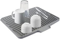 Silicone Dish Drying Mat for Kitchen Counter, 16" x 13" Grey-1pcs by SCYFREID