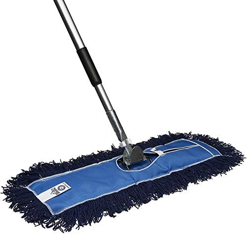 Nine Forty 48" Premium Nylon Dust Mop- Heavy Duty Mop Head for Industrial, Commercial, and Residential Cleaning - Dry Floor Duster for Hardwood Surfaces and Commercial Applications - Blue by NineForty