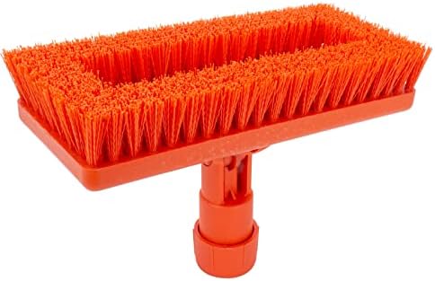 SPARTA 3638831EC24 Polyester Rectangle Scrub Brush, Floor Brush, Cleaning Brush With Swivel Head For Cleaning, 8 Inches, Orange - Image 5