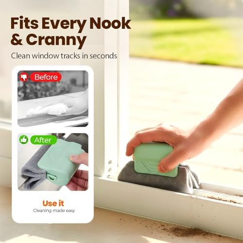 Magic Window Track Cleaner, 2026 New Handheld Window Groove Cleaning Brush Tool Set, Cleaner Brushes for Window lides Gaps Tile Lines Shutter Slats Car Vents & Narrow Gaps (3, Mix) - Image 4
