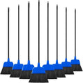 8 Pcs Outdoor Broom for Floor Cleaning 54 Inch Commercial Heavy Duty Broom Long Handle Kitchen Household Angle Brooms for Sweeper Sweeping Indoor Dust Hair Cleaner Corn Shop(Blue) by Didaey