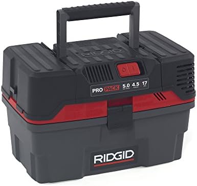 RIDGID 50318 4500RV ProPack 4.5-Gal. Portable Wet Dry Shop Vacuum with Toolbox Design, 5.0 Peak HP Motor, Expandable Pro Hose, and Blower Port, Red - Image 4