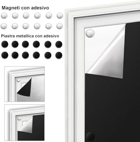 BKSAI 12pcs Magnetic Accessories for Window Blackout Shades for Windows Bedroom No Drill Blackout Curtain Window Blinds Sun Blocking for Home Living Room Travel - Image 3