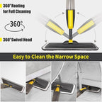 Wet Spray Mop for Floor Cleaning with 14 oz Bottle & 3 Microfiber Pads - Image 3