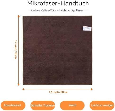 KinHwa Dish Cloths for Washing Dishes with Scrub Side, Microfiber Dish Rags - Image 2
