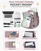 coofay Travel Backpack Carry On Flight Aapproved Personal Item Travel Bag Mochila De Viaje Travel Backpack For Men Spirit Airlines Personal Item Bag 18x14x8 Carry On Backpack For Airplanes - Image 6