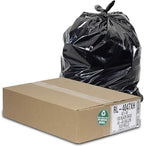 Aluf Plastics 45 Gallon Trash Can Liners (100 Count) - 40" x 46" - Thick 1.5 MIL Equivalent Black Trash Bags for Bathroom, Kitchen, Office, Industrial, Commercial, Recycling and More by AlufPlastics