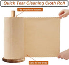 80 Pack Microfiber Cleaning Cloth Roll,Lint Free Rags & Tear Away Reusable Towels Washable Scratch,Ultra Absorbent Dish Rags(12" x 12") for Car Kitchen Home Garage-Apricot Yellow - Image 3
