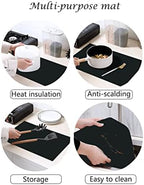 emolife Thick(2MM) Silicone Mats for Kitchen Counter, Black, 23.6"x15.7" - Image 6