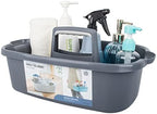 JiatuA Large Cleaning Supplies Caddy Portable Shower Caddy Basket Dark Gray by JiatuA