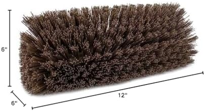 SPARTA Multi-Level Tile Scrub Brush 12" Wide Brush Head, Heavy-Duty Tile Cleaning Brush with End Bristles for Commercial Tiles, Tubs and Floor, Plastic, 12 Inches, Brown, (Pack of 12) - Image 6