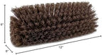 SPARTA Multi-Level Tile Scrub Brush 12" Wide Brush Head, Heavy-Duty Tile Cleaning Brush with End Bristles for Commercial Tiles, Tubs and Floor, Plastic, 12 Inches, Brown, (Pack of 12) - Image 6