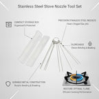 Stainless Steel Stove Nozzle Tool Set, Burner Jet Accessory for Gas Cooktop - Image 4