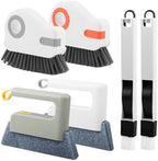 6Pcs Window Track Cleaner with Hard Bristle Brush & Scraper - Image 2
