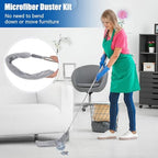 9PCS Dusters for Cleaning,Extendable Microfiber Duster with Extension Pole Up to 100'',Bendable Washable and Reusable Dusters Kit for Ceiling Fans, High Ceilings,Blinds,Furniture and Cars - Image 6