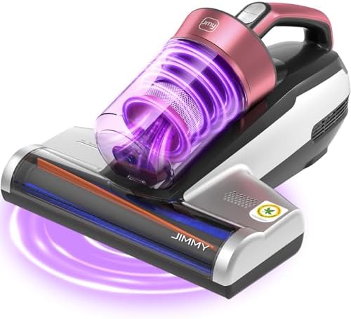 Jimmy Mattress Vacuum Cleaner, Bed Vacuum Cleaner with UV-C Light & Ultrasonic, 15Kpa Suction 500W Powerful Handheld Vacuums for Dust & Pet Hair with HEPA (BX5 Pro, Corded) by JimmyBedVacuumCleaner