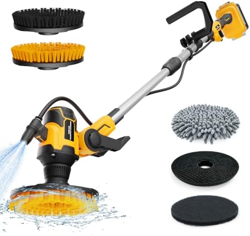 Cordless Electric Power Scrubber Compatible with DeWalt 20V Max Battery by Houselife