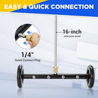 Tool Daily Pressure Washer Undercarriage Cleaner 16 Inch, 2 Extension Wands - Image 5