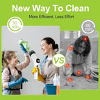 WKY-Electric Spin Scrubber - 10-in-1 Cordless Shower Scrubber & Cleaning Brush with Extendable Handle, 44 in-lbs Ultra High Torque, 2 Speeds, IPX7, LED Display, Smart AI Chip, for Bathroom, Kitchen - Image 6