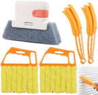 5 Pack Window Blind Cleaner Kit, Washable Microfiber Blind Cleaning Tool with Air Vent Cleaner, Window Track Cleaning Brush, Dust Cleaner for Window Blinds, Air Vents, Tracks & Fans - Image 2