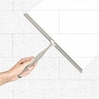 Better Living Deluxe XL Shower Squeegee, 12” Blade, Brushed Nickel - Image 5