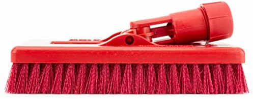 SPARTA 3638831EC05 Polyester Rectangle Scrub Brush, Floor Brush, Cleaning Brush With Swivel Head For Cleaning, 8 Inches, Red - Image 2