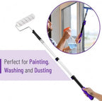 Bates- Telescopic Extension Pole, 3 Ft, Aluminum Alloy, Sturdy Multi-Purpose Extension Pole with Flip-Lock Design for Painting, Dusting and Cleaning - Image 4