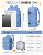 Travel Backpack for Women Airline Approved Carry on Backpack for Airplanes Mochila De Viaje Personal Item Travel Bag Spirit Airlines Personal Item Bag 18x14x8 Backpack for Traveling on Airplane - Image 4