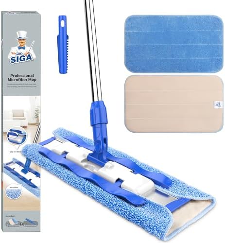 MR.SIGA Professional Microfiber Mop for Hardwood, Laminate Floor Cleaning by MRSIGA