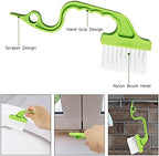 8 Pcs Hand-held Groove Gap Cleaning Tools - Door Window Track Crevice Cleaning Brushes Blind Cleaner Duster, Window Magic Cleaning Brush for Shower Door, Car Vents, Air Conditioner, Keyboard - Image 4