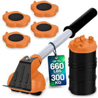 Furniture Lifter Tool with 4 Appliance Rollers 660 Lbs - Furniture Lifters for Heavy Furniture Movers with Wheels Furniture Lift Mover Tool Set - Heavy Furniture Sliders Moving Furniture Gliders by BURIUS