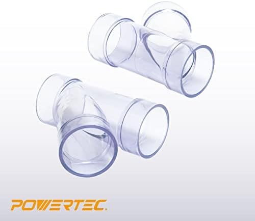 POWERTEC 2-1/2 Inch ID Y Fitting for 2 1/2 Inch OD Dust Collection Pipes, Adapters and Fittings, Dust Collection Fittings for Dust Collector Accessories, 1 pack (70303) - Image 2