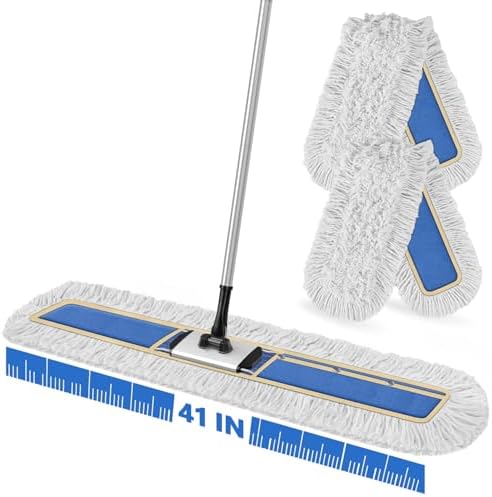 41" Commercial Dust Mop Dry Dust Broom for Hardwood Floor Cleaning by ENSPOWAY