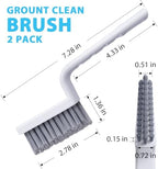 Lumkew Grout Cleaner Brush V Shape, Stiff Grout Cleaning Brushes for Tile Floor, Handheld Grout Scrub Brush Set for Shower, Bathroom, Kitchen, Household Use,2 pcs - Image 7