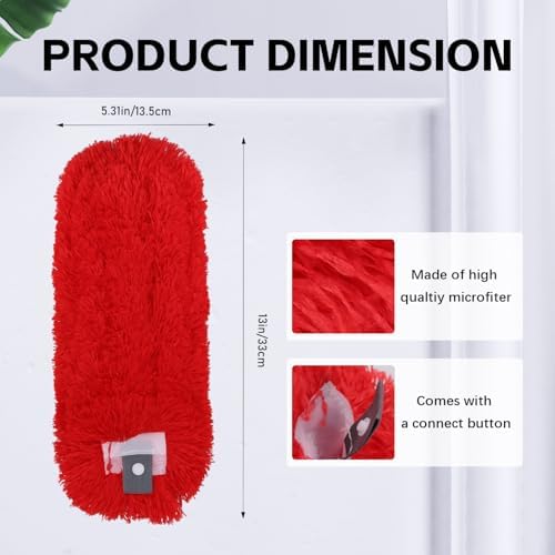 Reusable Microfiber Duster Refills Compatible with OXO & MR.SIGA Duster - Washable Duster for Household Cleaning Dusting Furniture Blind Ceiling Fan 2Pack (Handle NOT Included - Image 2