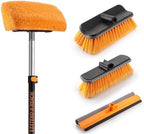 14 Foot Exterior House Cleaning Brush Set with 5-8 ft Extension Pole by EXTEND-A-REACH