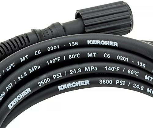 Kärcher 25' High Pressure Extension Hose for Pressure Washers up to 3600 PSI - with Adapters Included - Quick Connect or M22 Fitting - Image 5