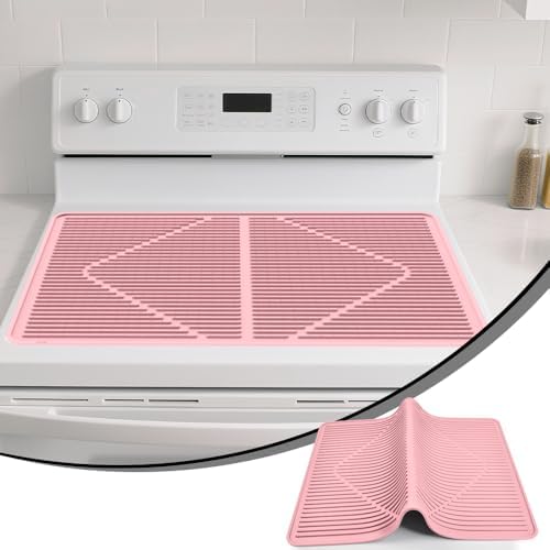 KindGa Stove Cover - Stove Top Covers for Electric Stove 28 x 20 Inch Pink by KindGa