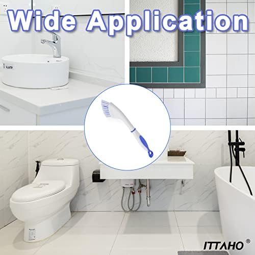 Floor Scrub Brush - 2 in 1 Deck Scrub Brush with Long Handle for Tile, Deck, Patio, Marble, Garage, Wall, Kitchen, Bathroom - Image 4