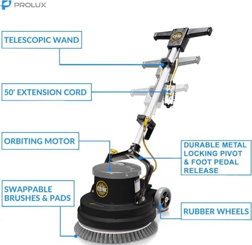 Prolux PLC15 15" Heavy Duty Single Pad Commercial Polisher Floor Buffer Machine Scrubber - Image 2