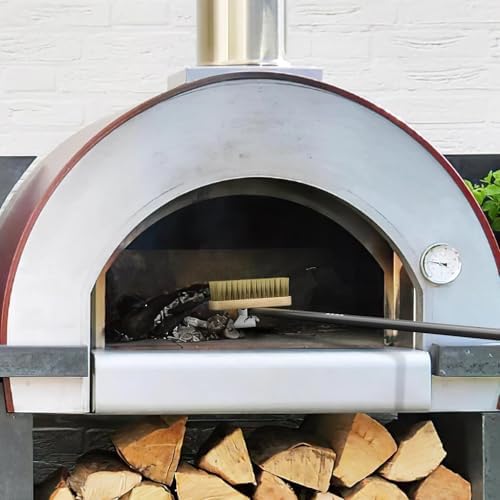 G.a HOMEFAVOR Pizza Oven Brush with Scraper, 46.5 Inch Overall - Image 2