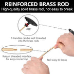 BOOSTEADY Universal Handgun Cleaning kit .22,.357,.38,9mm,.45 Caliber Pistol Cleaning Kit Bronze Bore Brush and Brass Jag Adapter - Image 3