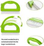 Living&Giving Grout Brush, (3 in 1) Grout Cleaner Brush, Tile Joint Scrub Brush with Handle, Stiff Cleaning Brush for All of The Household Such as Shower,Bathroom, Kitch, Seams, Floor Lines - Image 2
