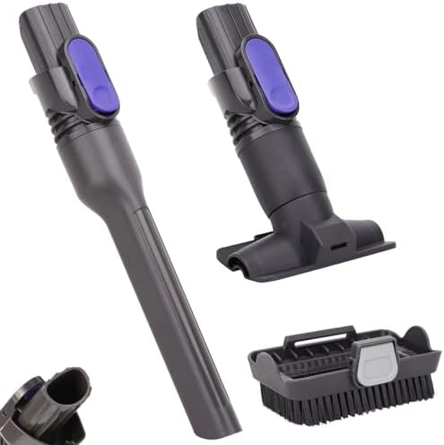 Vacuum Crevice Tool and Removable 2-in-1 Tool Brush Replacement Parts Compatible with Shark Pet Cordless Stick IX141 IZ462H IZ483H IZ363HT IZ361H IZ163H IZ362H Attachments for D-Shaped Vacuum Cleaner by Unknown