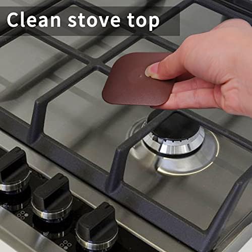 Herda Plastic Pan Pot Dish Food Scraper Tool Set, Nylon Scraper Tool Kitchen, Cast Iron Skillet Cleaner Pan Pot Scrubber, Kitchen Plastic Scrapper Pizza Stone Cleaner Non-Scratch (Brown) - Image 3