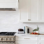 STICKGOO 1/3 Sheet Subway Tile Peel and Stick Backsplash, Star White Marble Look Dolomite Kitchen Backsplash Wall Tile(Only 1/3 Sample) - Image 3
